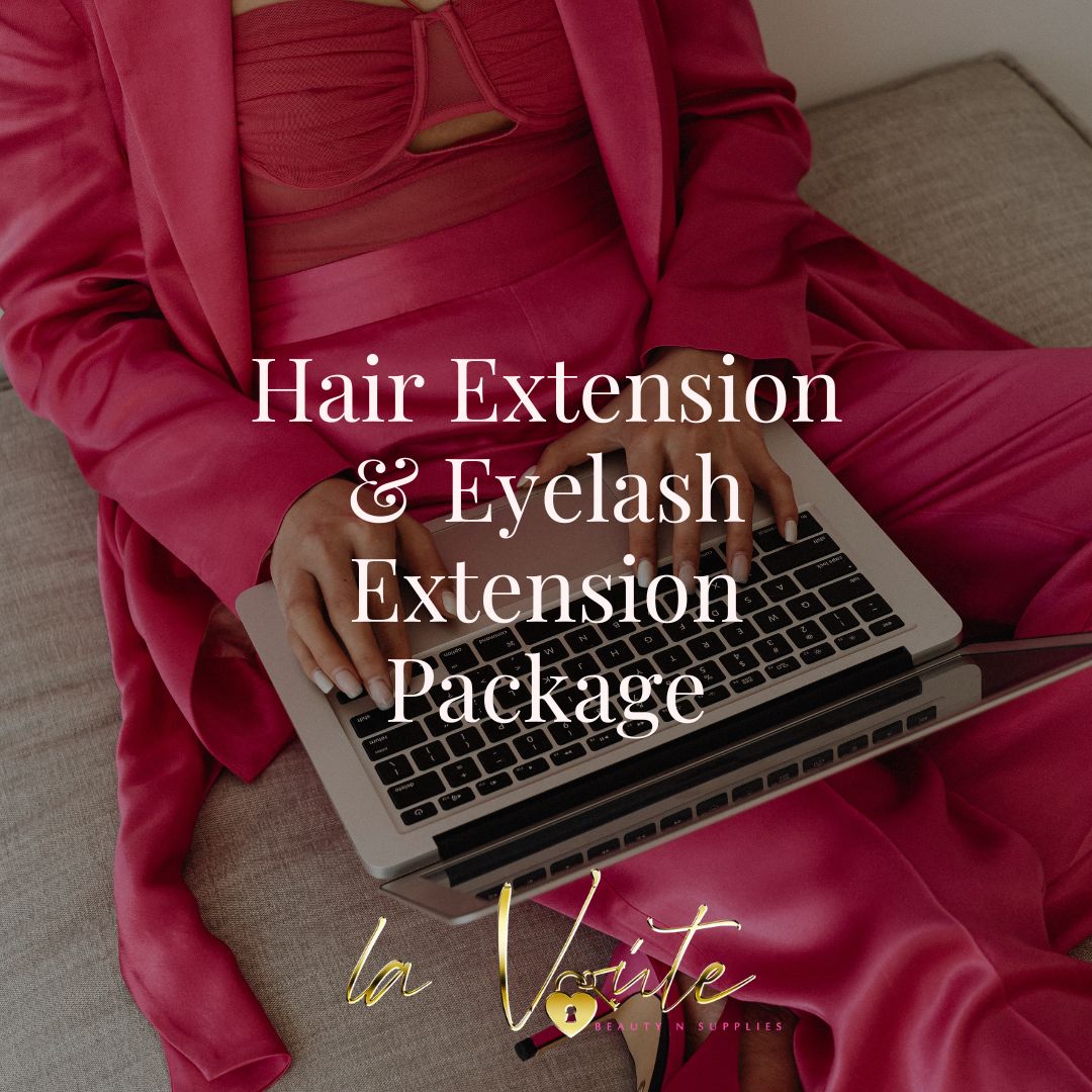 Hair Extension & Eyelash Extension Package