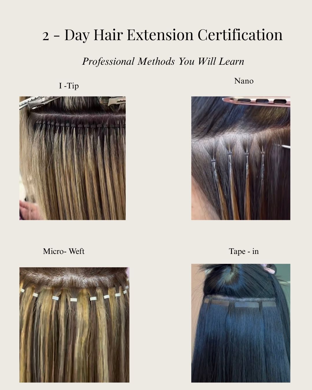 2 Day Hair Extension Course